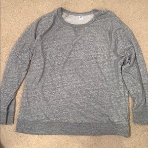Gray lightweight crewneck sweatshirt